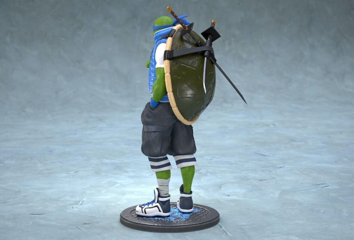 TMNT Urban Vibes Leo 3D print model_7