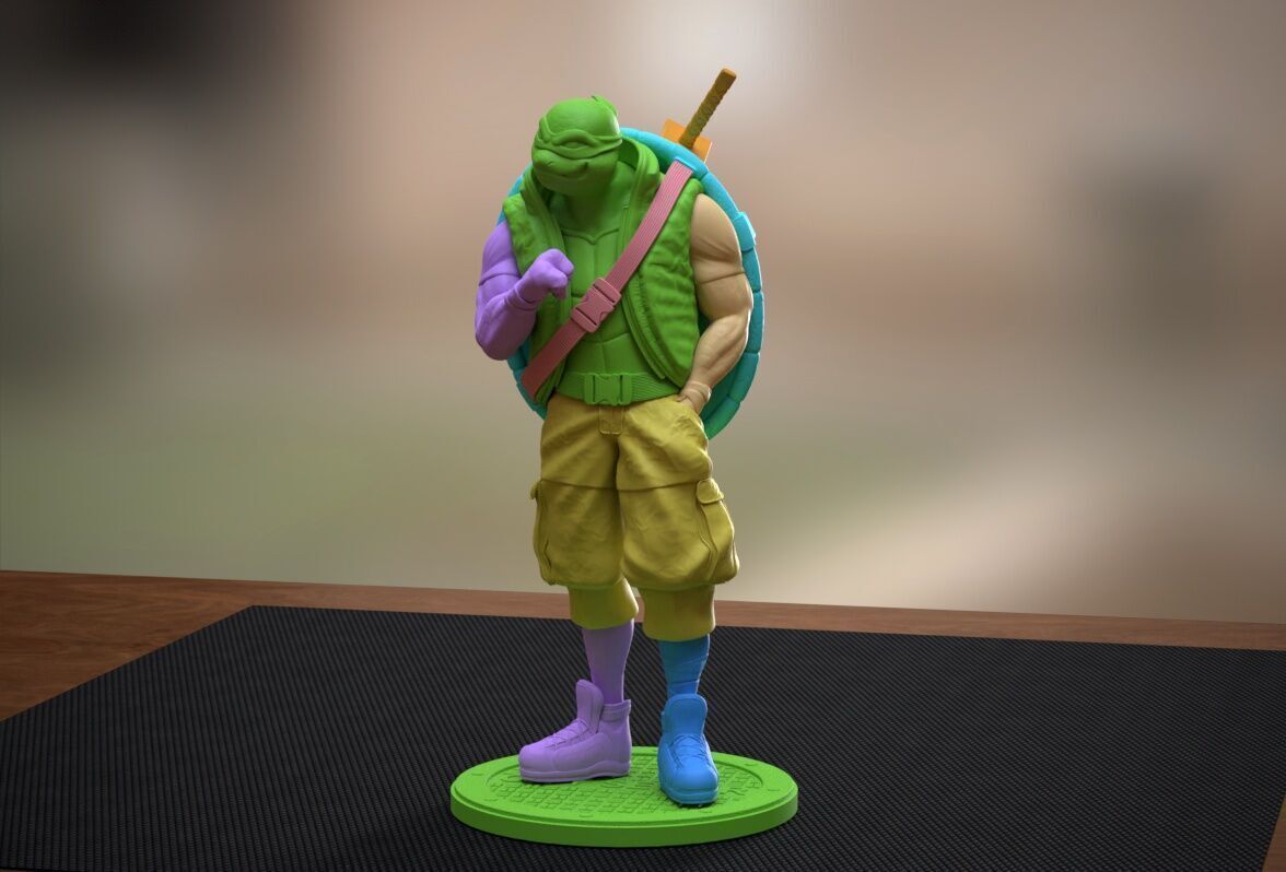 TMNT Urban Vibes Leo 3D print model_11