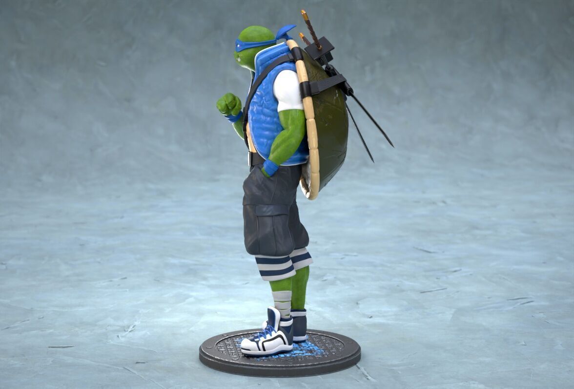TMNT Urban Vibes Leo 3D print model_8