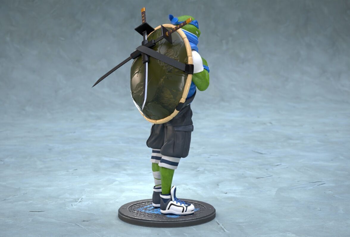 TMNT Urban Vibes Leo 3D print model_4