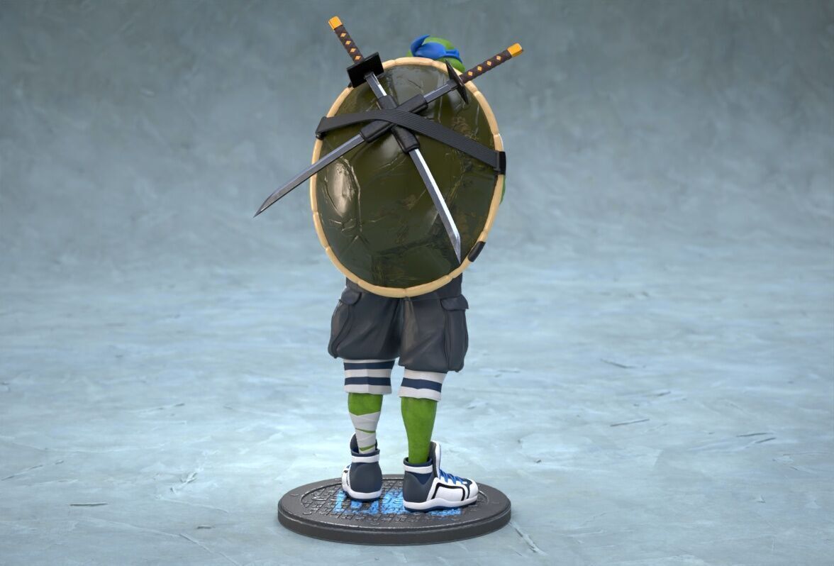 TMNT Urban Vibes Leo 3D print model_5