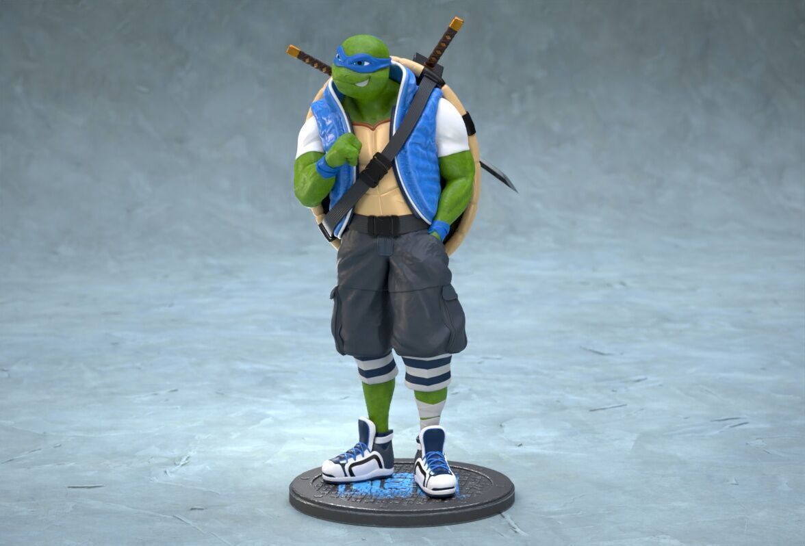 TMNT Urban Vibes Leo 3D print model_10