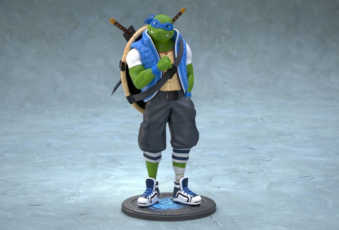TMNT Urban Vibes Leo 3D print model_1