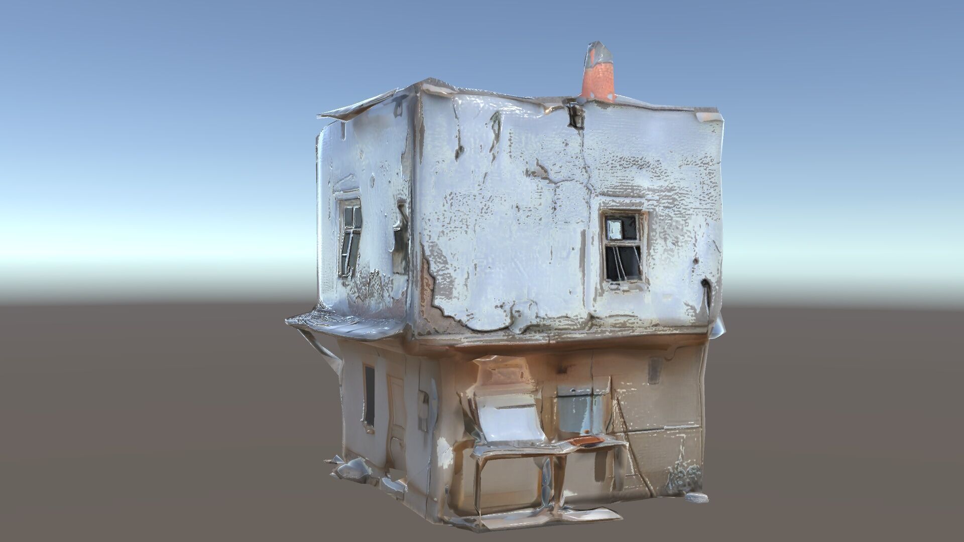 Abandoned House Model Pack with Realistic Textures Low-poly 3D model_16