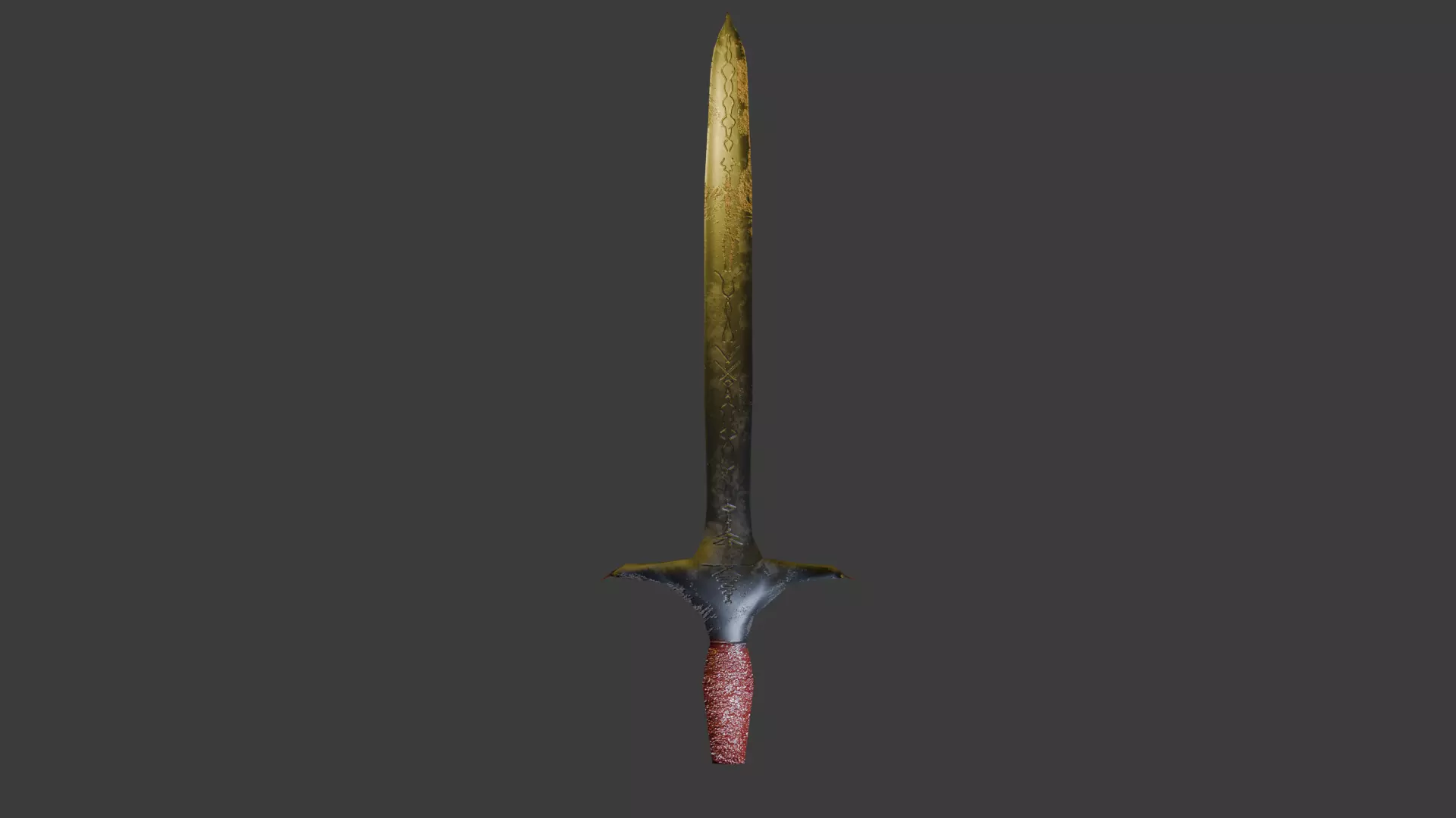 high Details Low-Poly Knife - 300 Polygons Free low-poly 3D model
