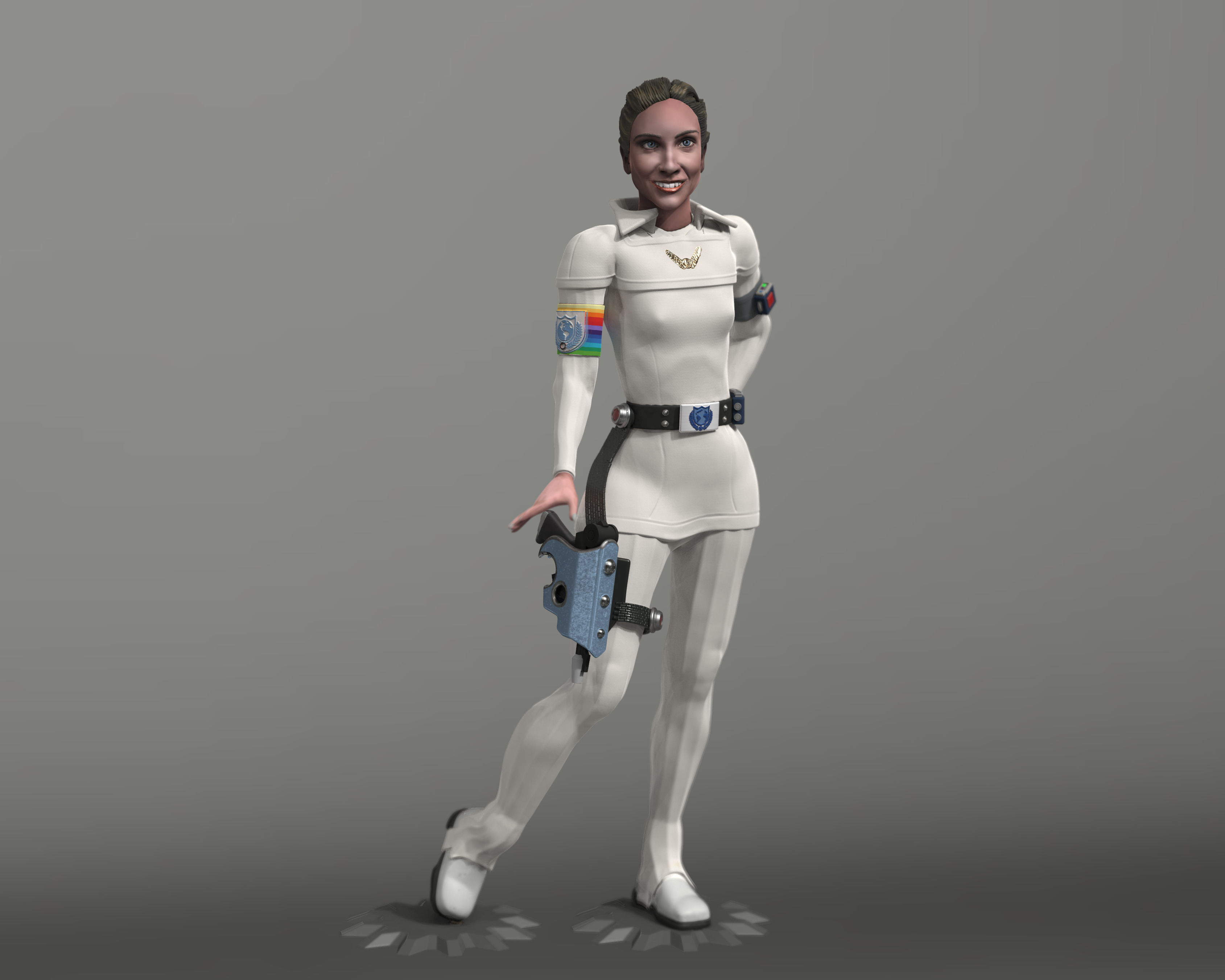 Colonel Wilma Flight Suit - Buck Rogers in the 25th Century  3D print model_11