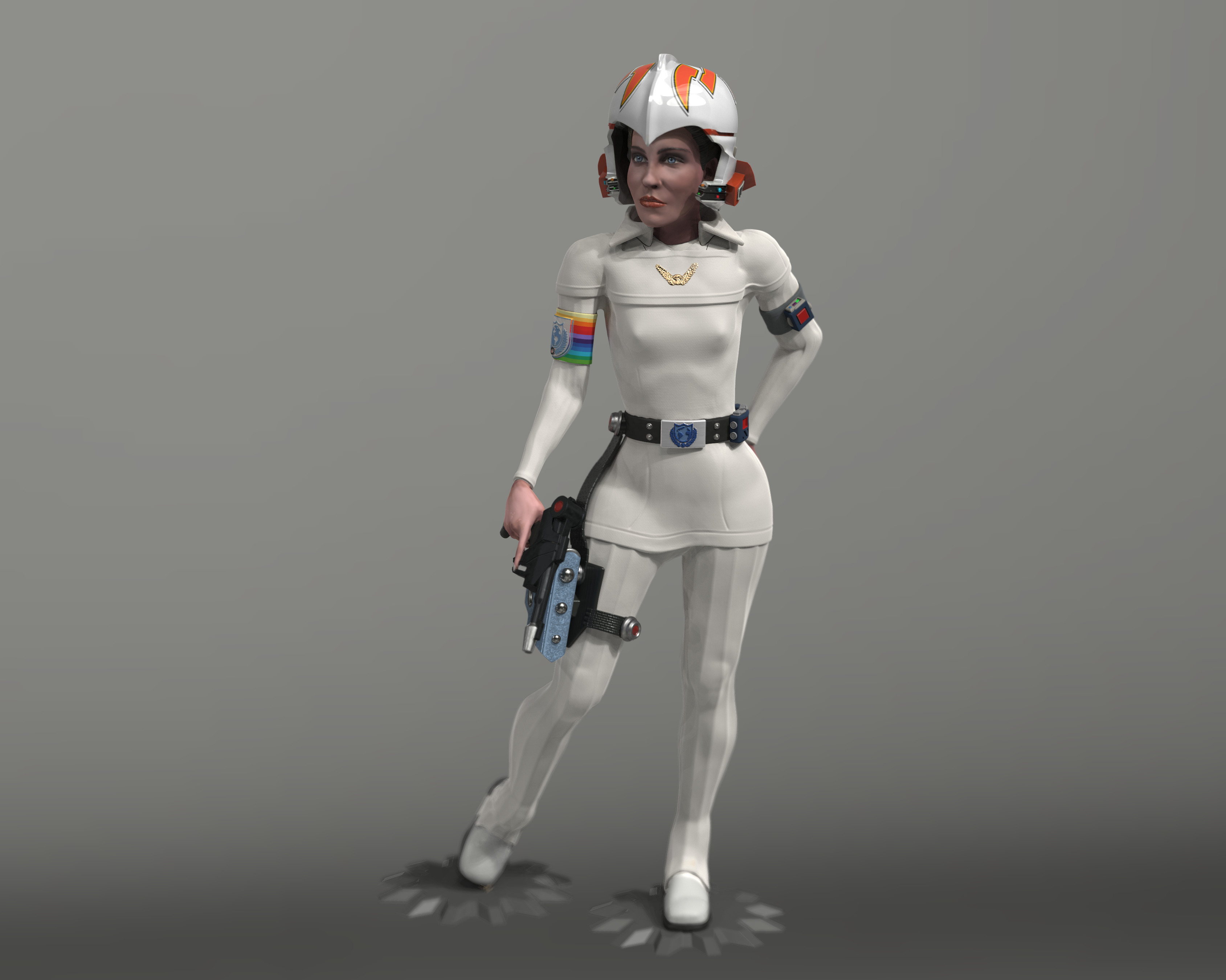 Colonel Wilma Flight Suit - Buck Rogers in the 25th Century  3D print model_16