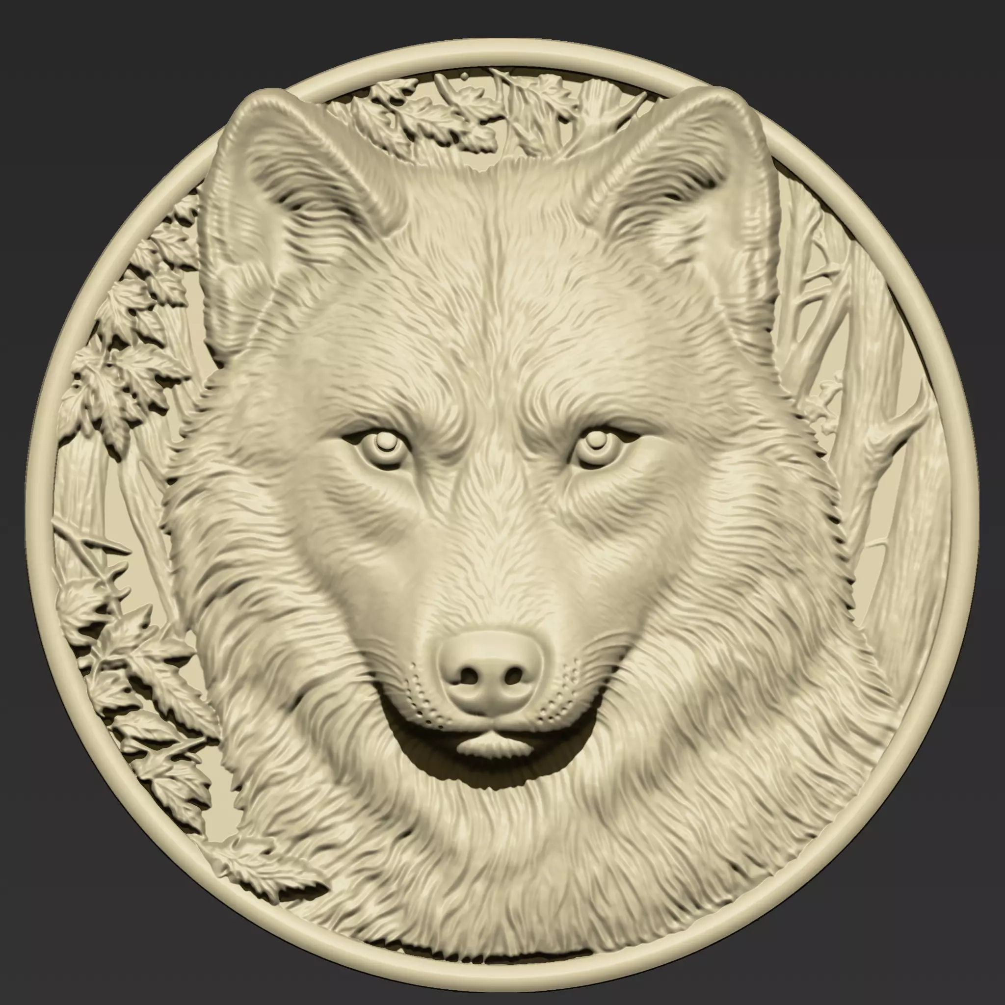 Wolf Head A79 3D print model_0