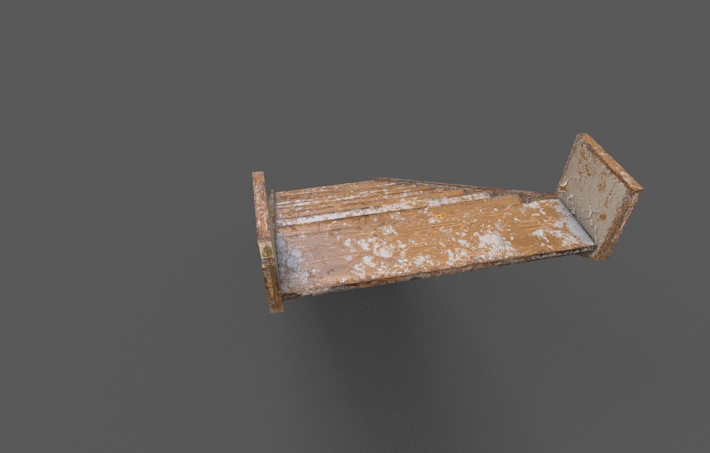 Pack 3 Old Wood Stairs Low-poly 3D model_14