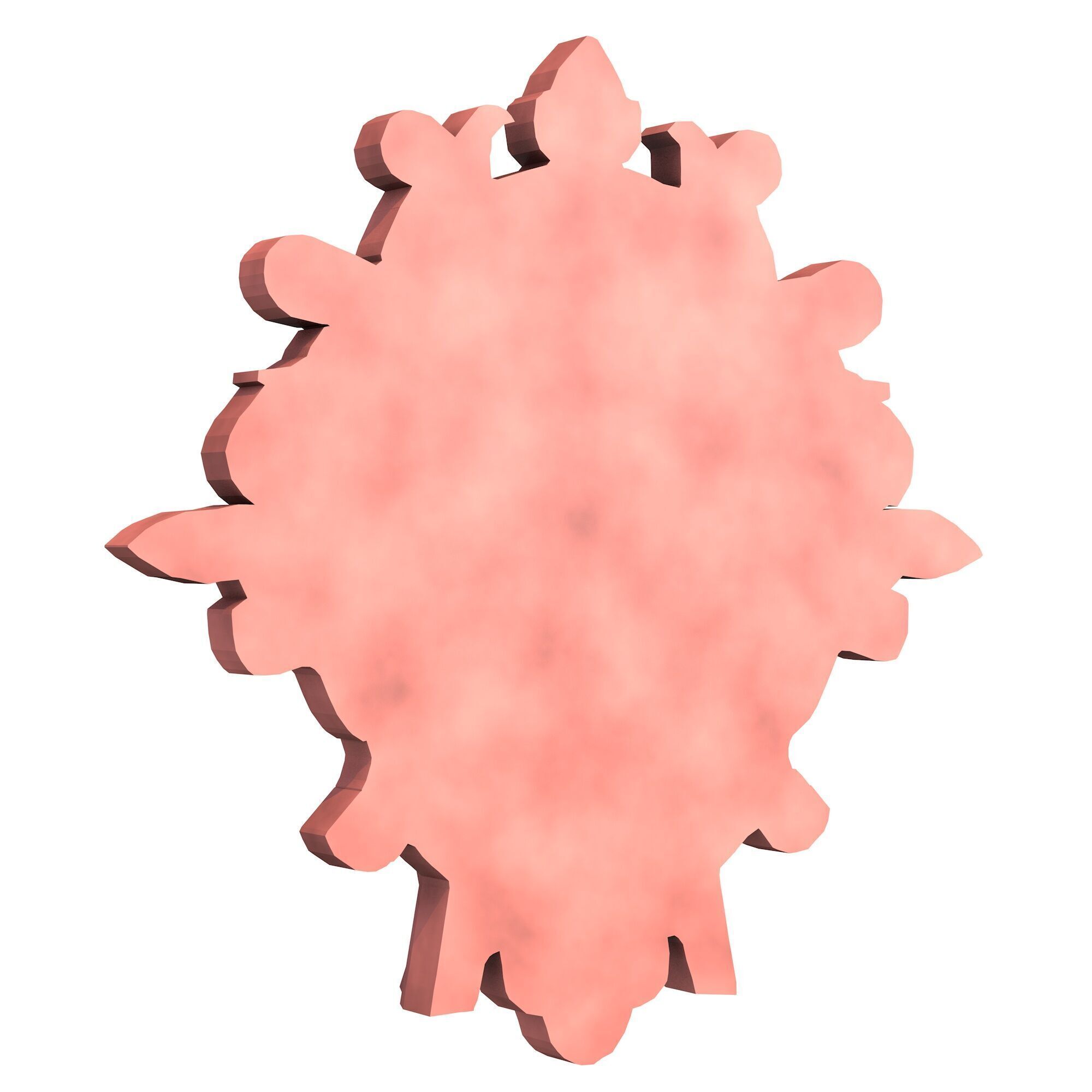 Aztec Mask Low Poly 2 3D print model_3