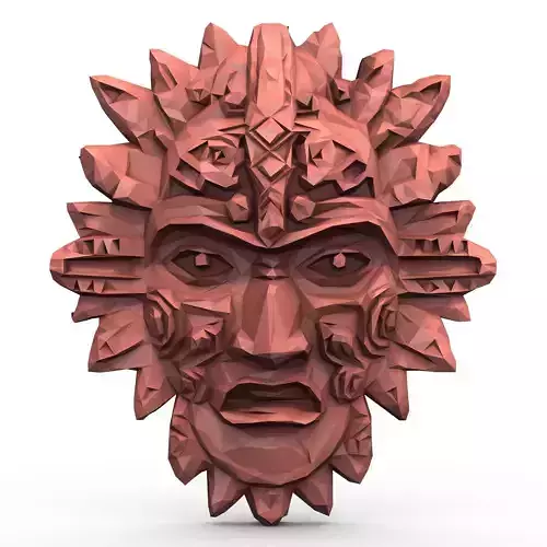 Aztec Mask Low Poly