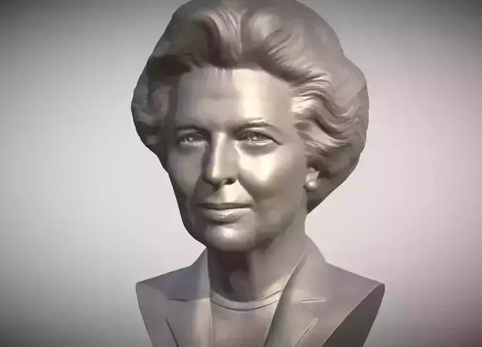 Margaret Thatcher bust 3D print model