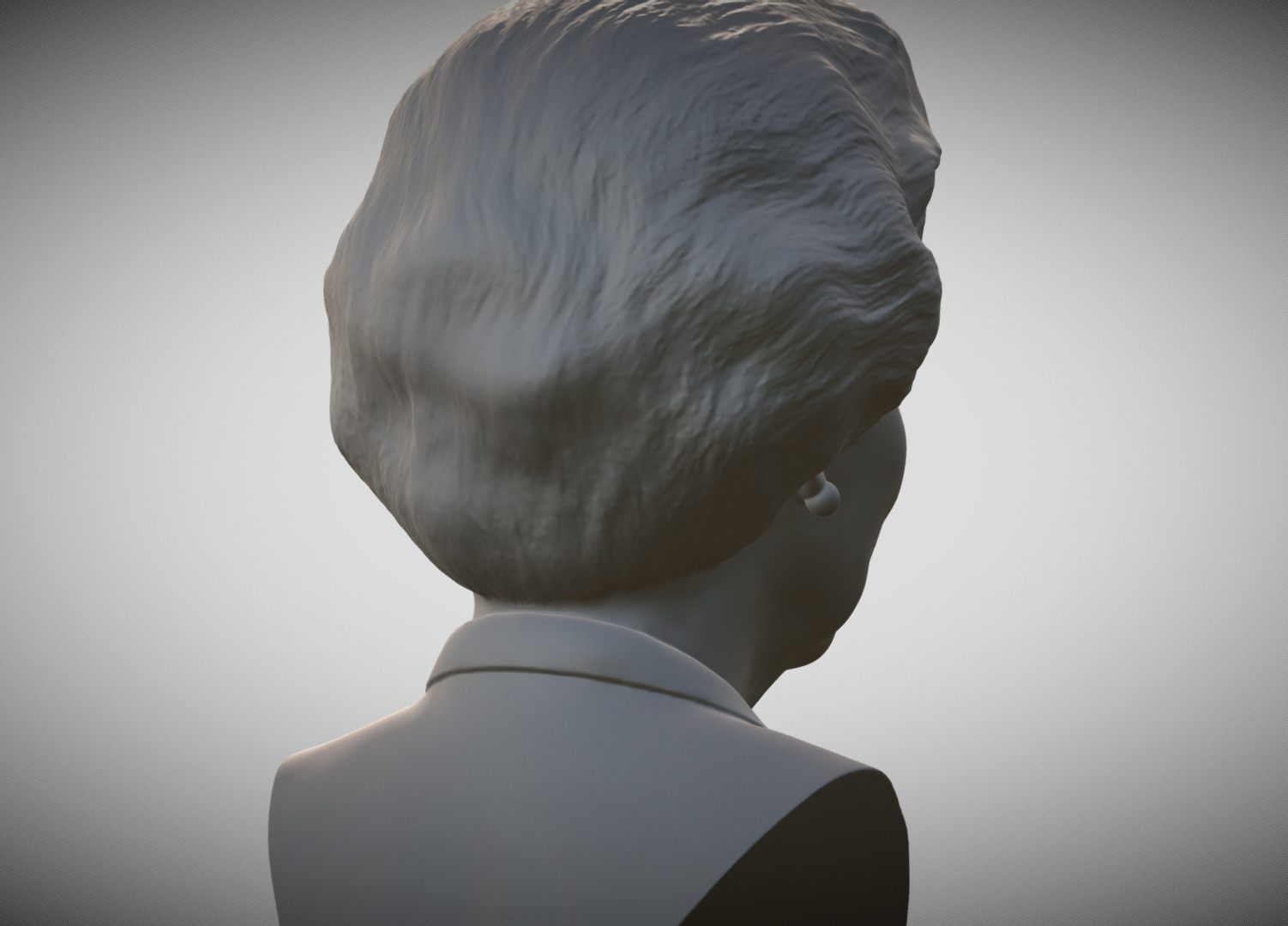 Margaret Thatcher bust 3D print model_5