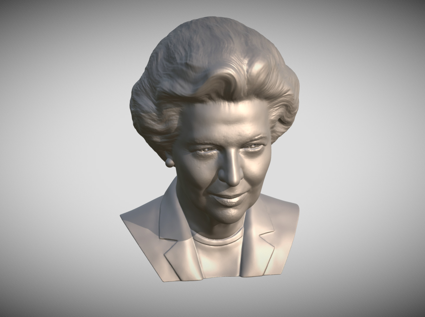 Margaret Thatcher bust 3D print model_13