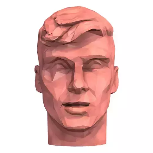 Man Head Low Poly