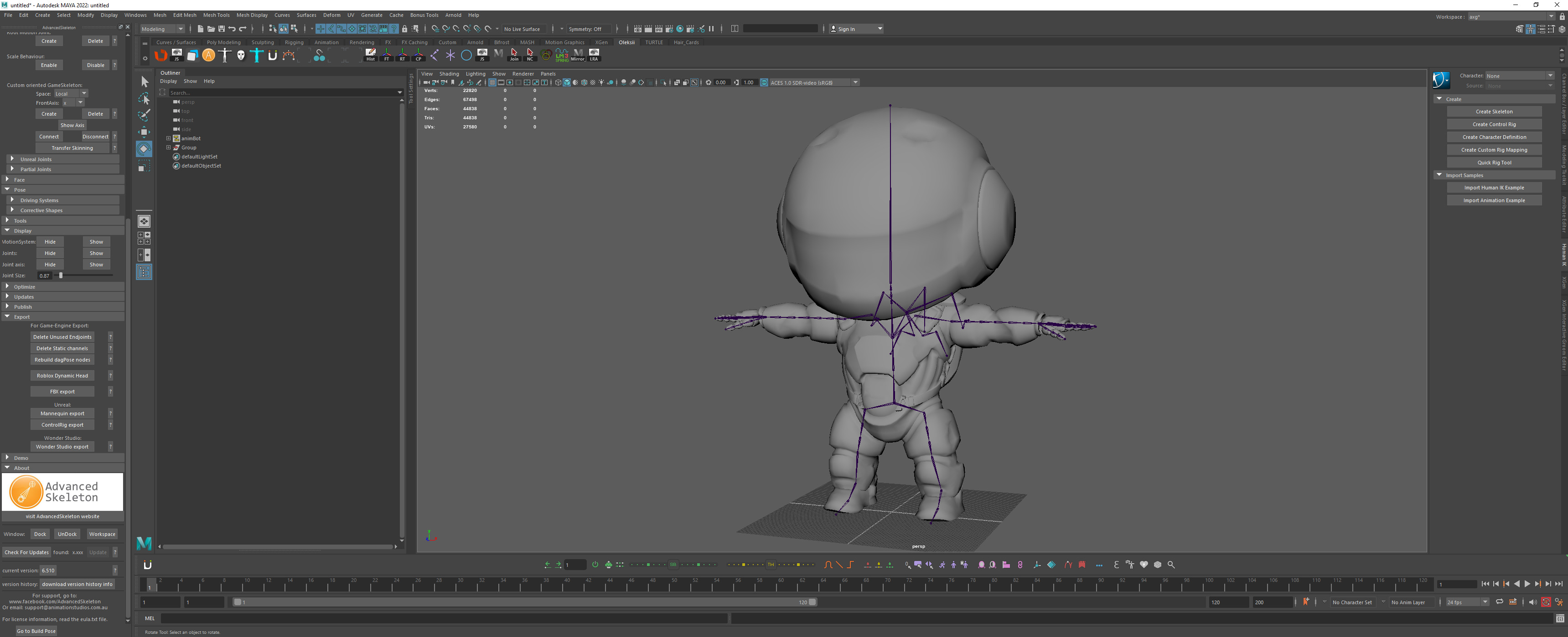 Cute Robot Orange  Low-poly 3D model_25