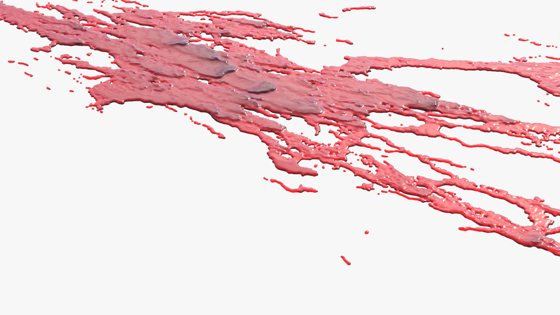Swirly Blood Splatter Vol2 8 3D model_3