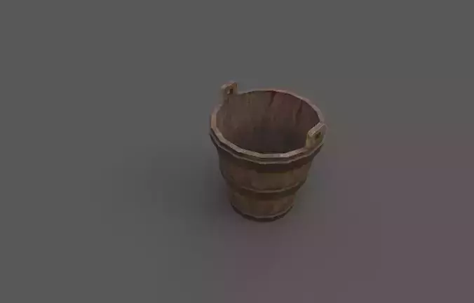 Old Medieval wood Bucket