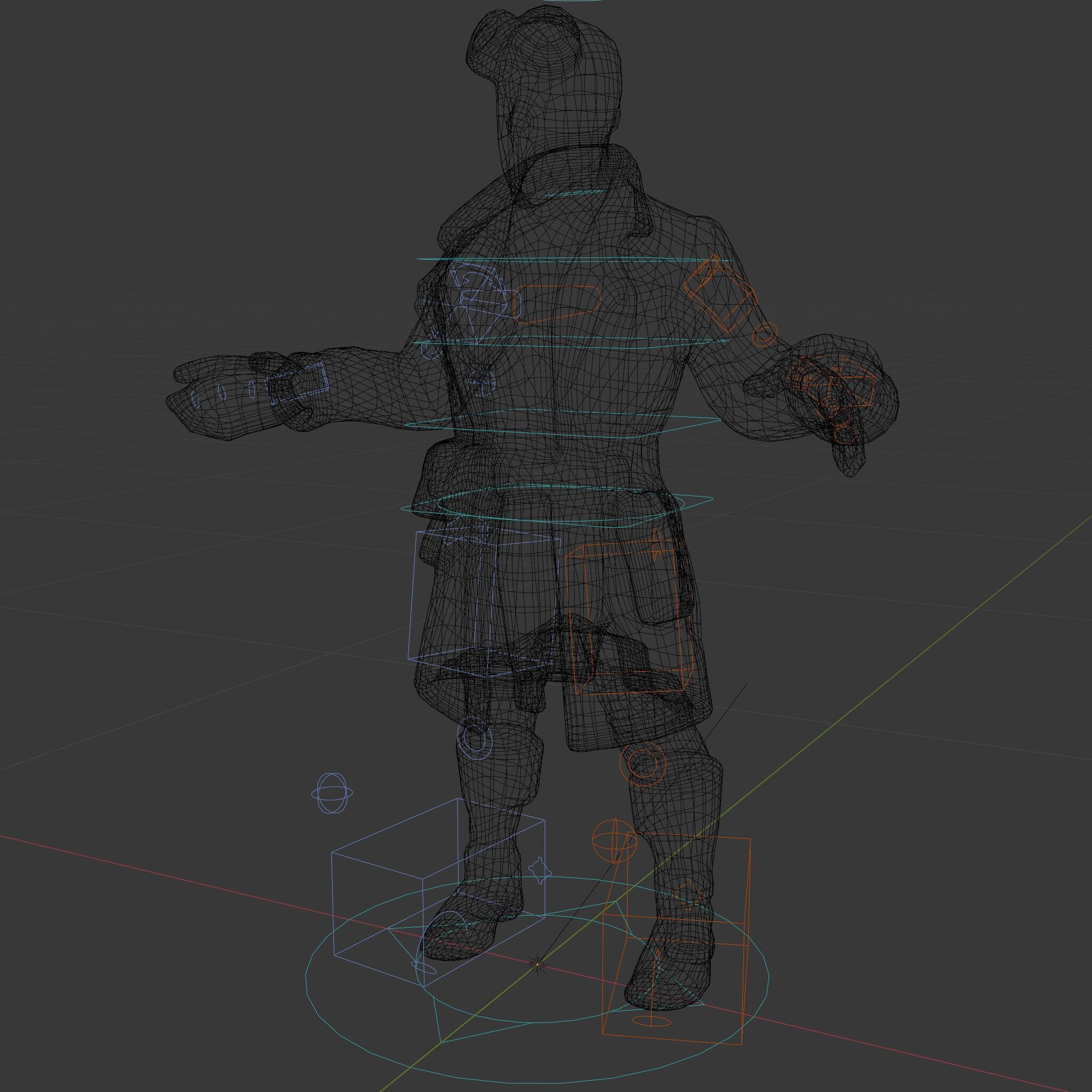 Steampunk Adventurer with Goggles and Leather Coat D Model Low-poly 3D model_35