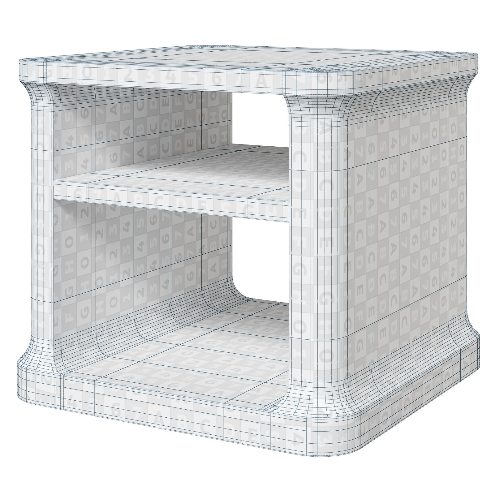 Restoration Hardware Baron side tables 3D model_4