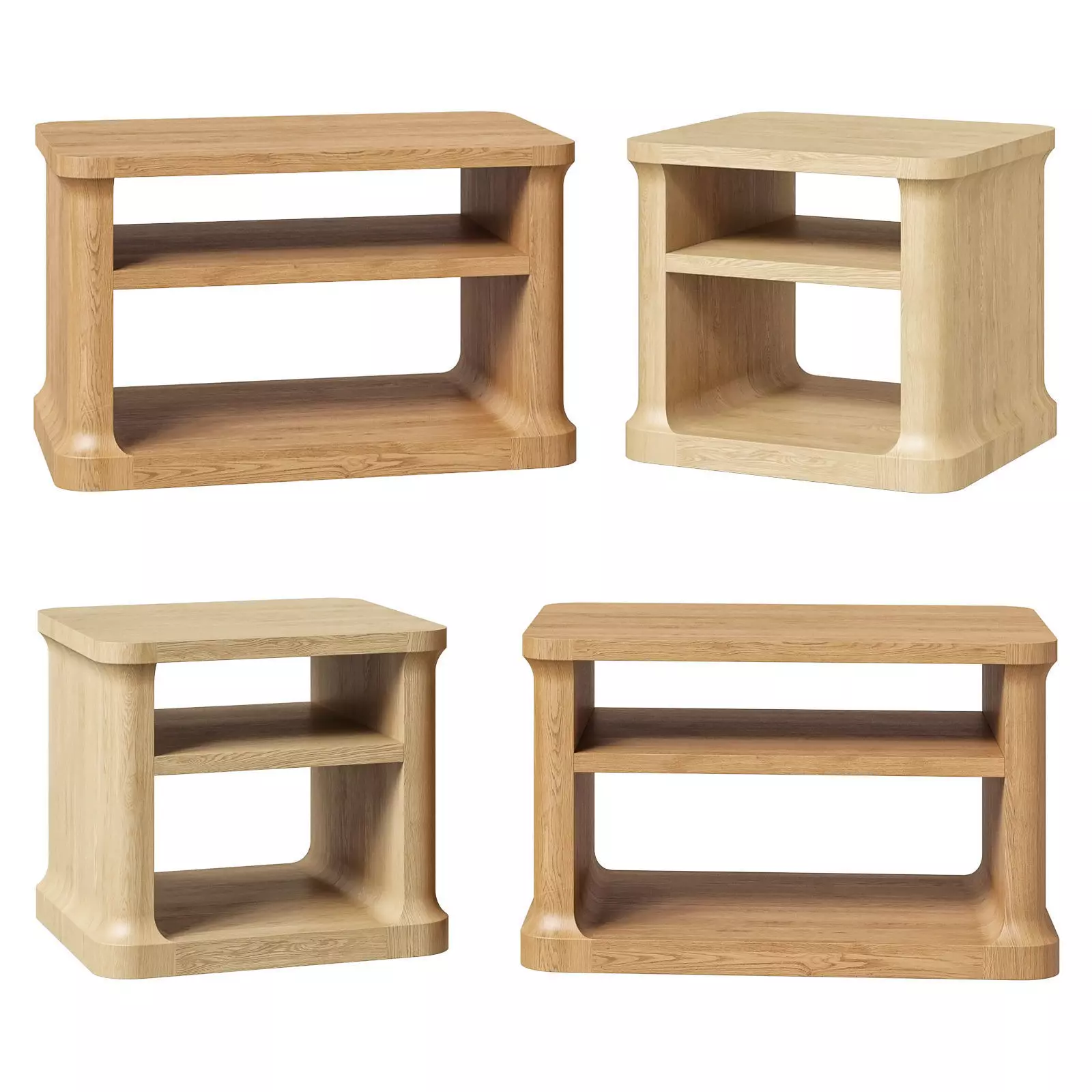 Restoration Hardware Baron side tables 3D model_0