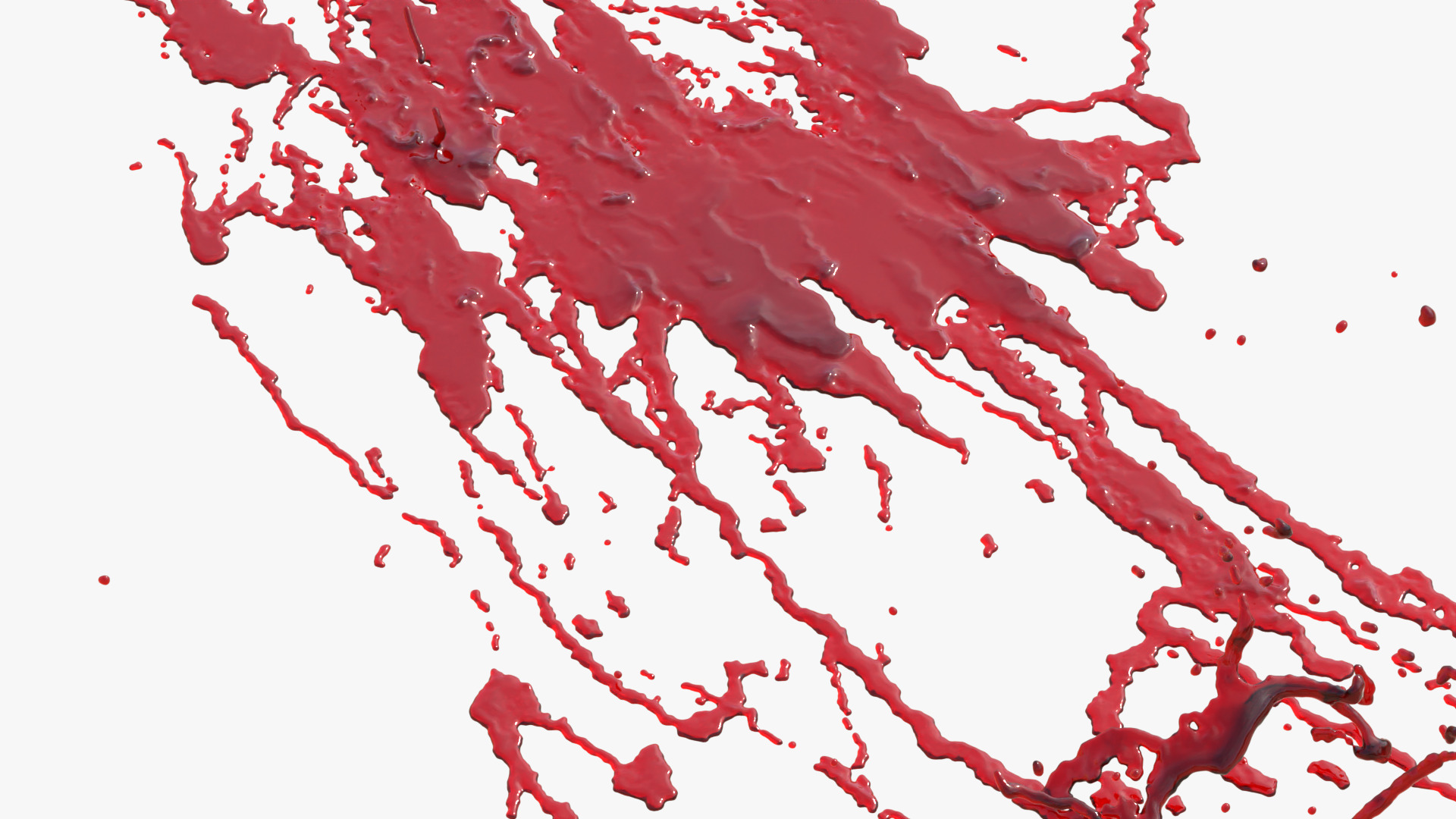 Swirly Blood Splatter Vol2 7 3D model_4