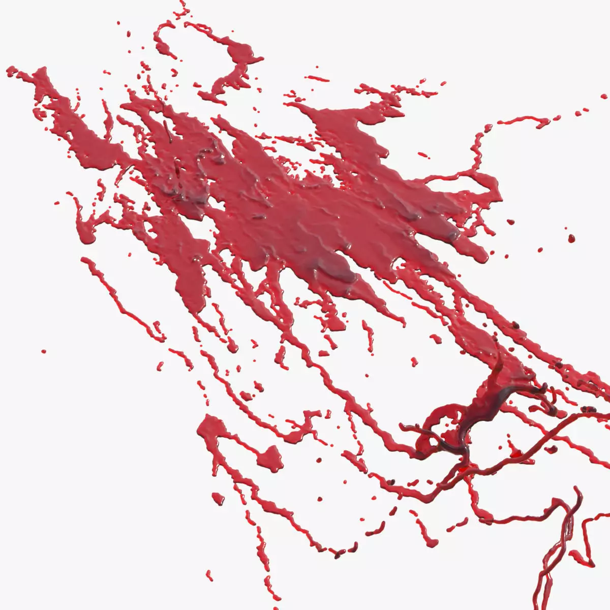 Swirly Blood Splatter Vol2 7 3D model_0