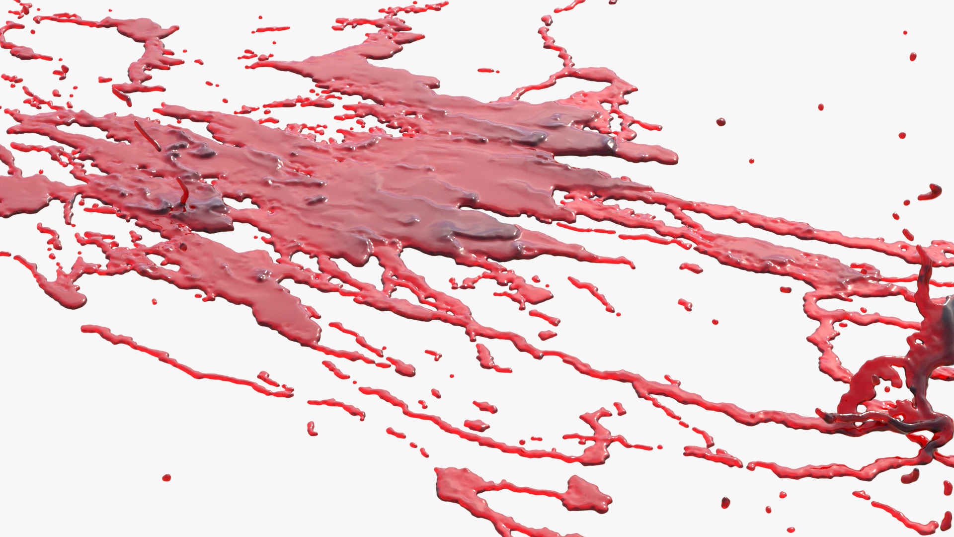 Swirly Blood Splatter Vol2 7 3D model_3