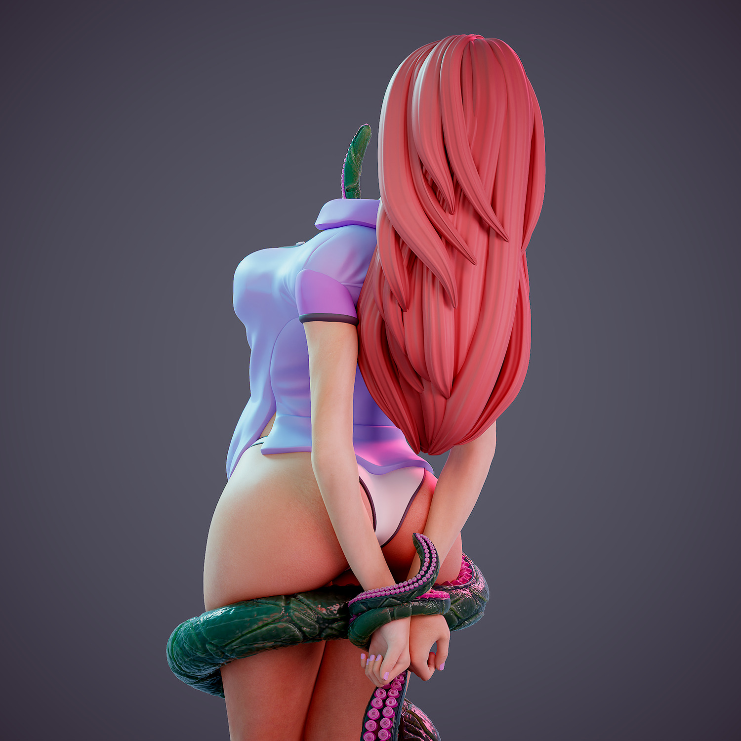 Tentacle attack - b 3D print model_19