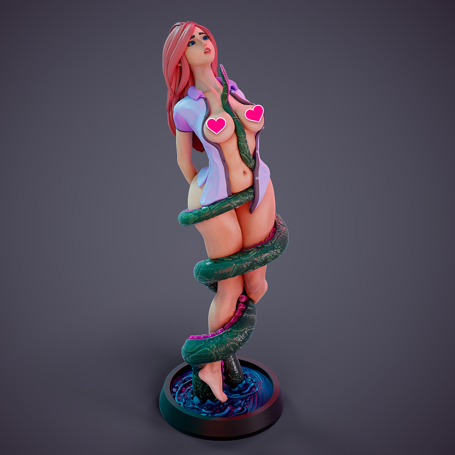 Tentacle attack - b 3D print model_1