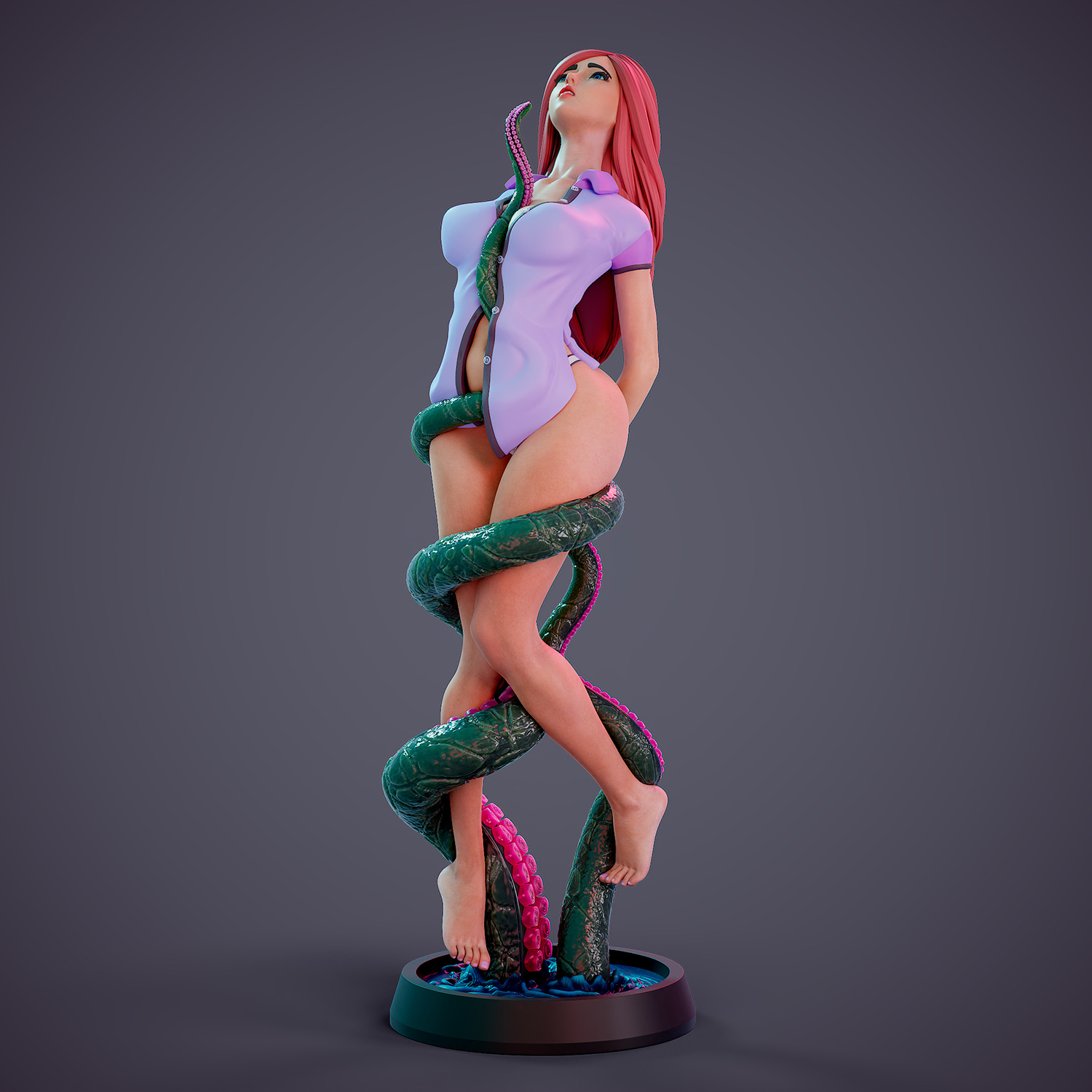 Tentacle attack - b 3D print model_11
