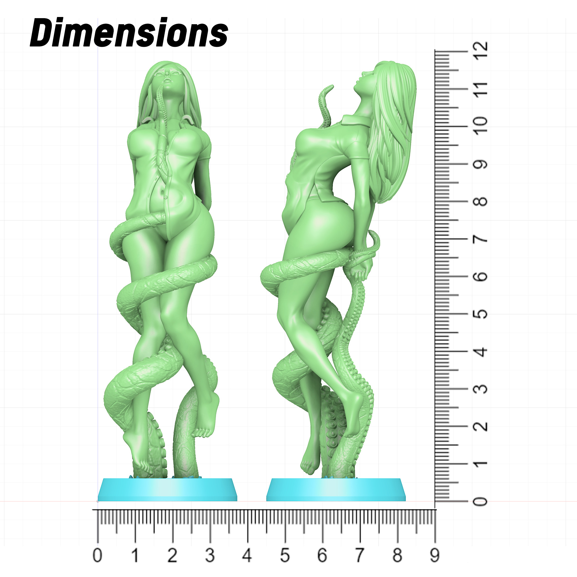 Tentacle attack - b 3D print model_26