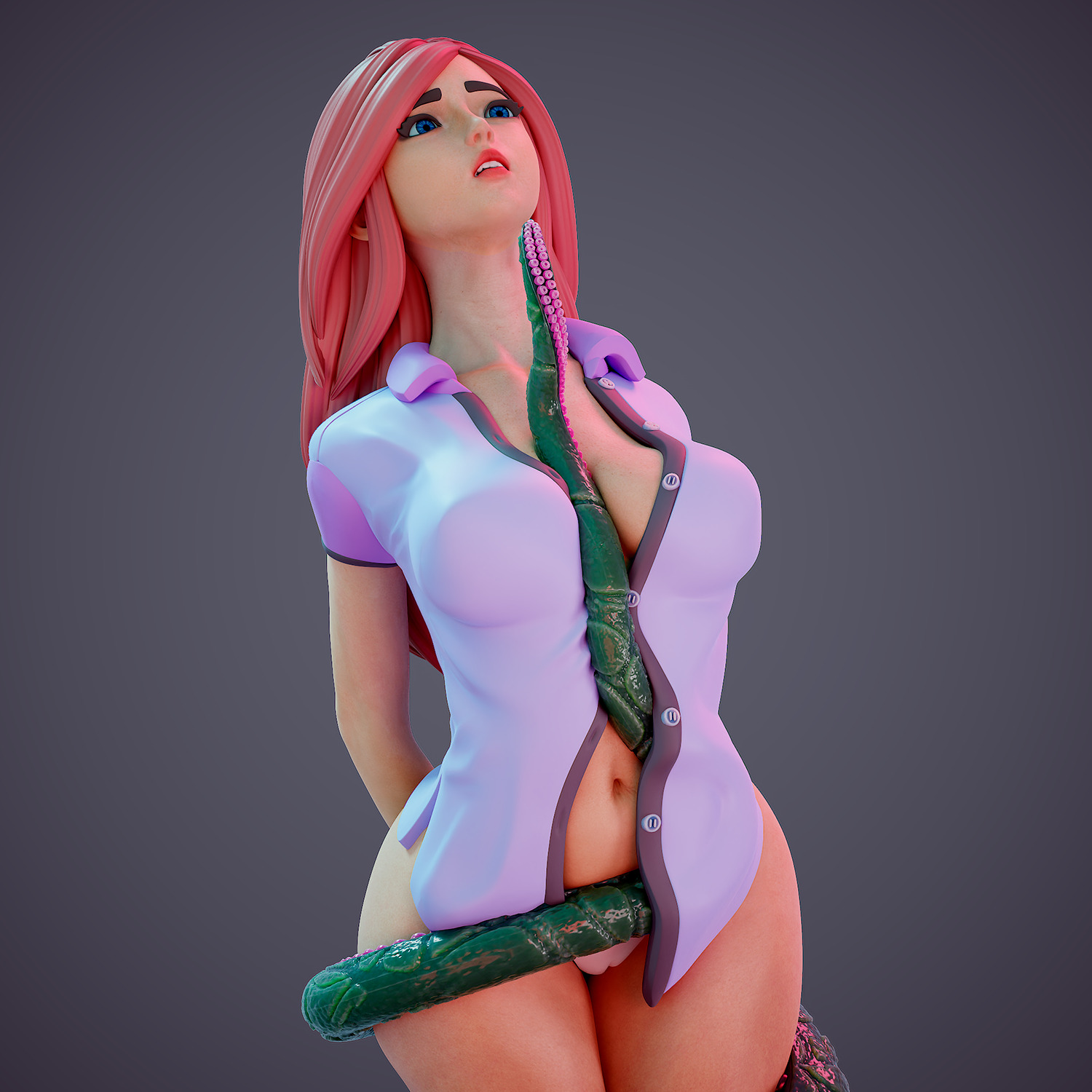 Tentacle attack - b 3D print model_17