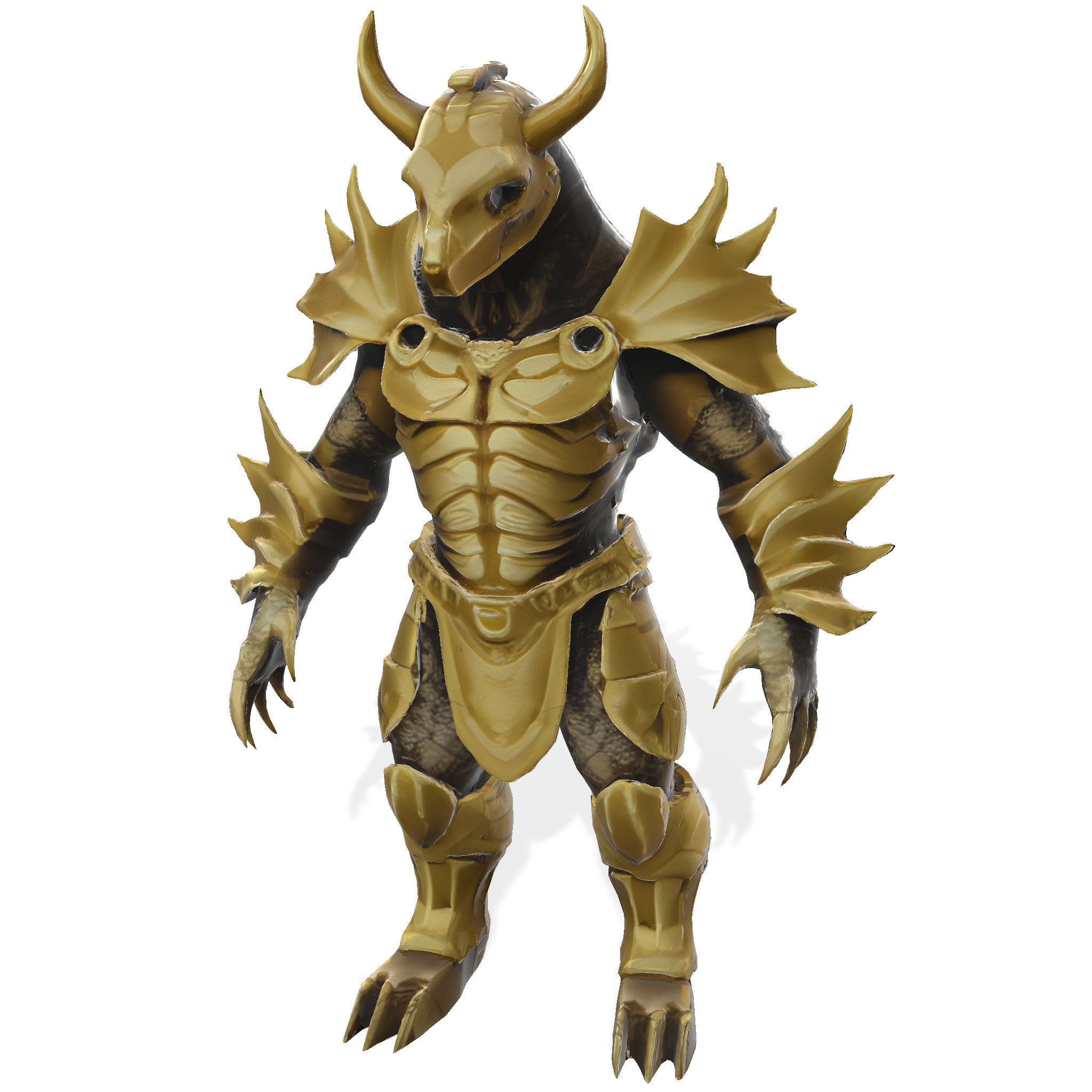 Golden Sentinel Armor Collection 3D print model_24