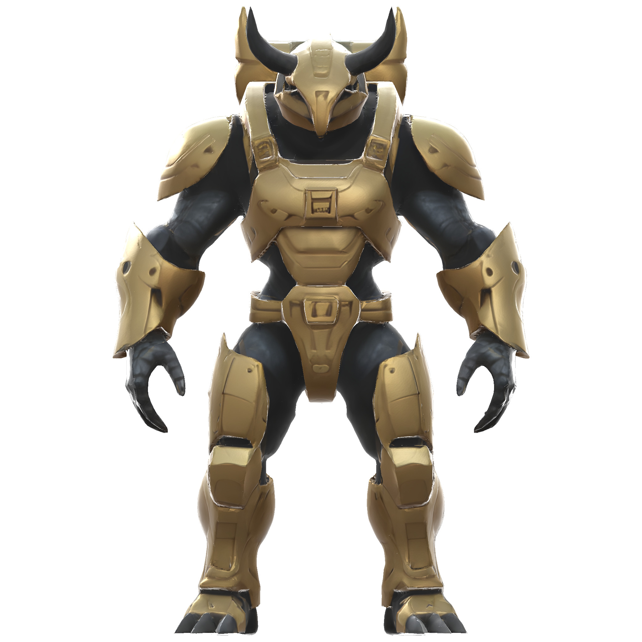 Golden Sentinel Armor Collection 3D print model_28