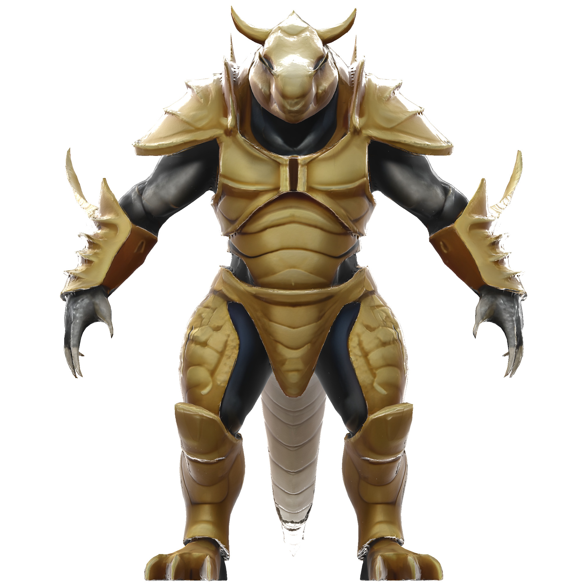 Golden Sentinel Armor Collection 3D print model_20