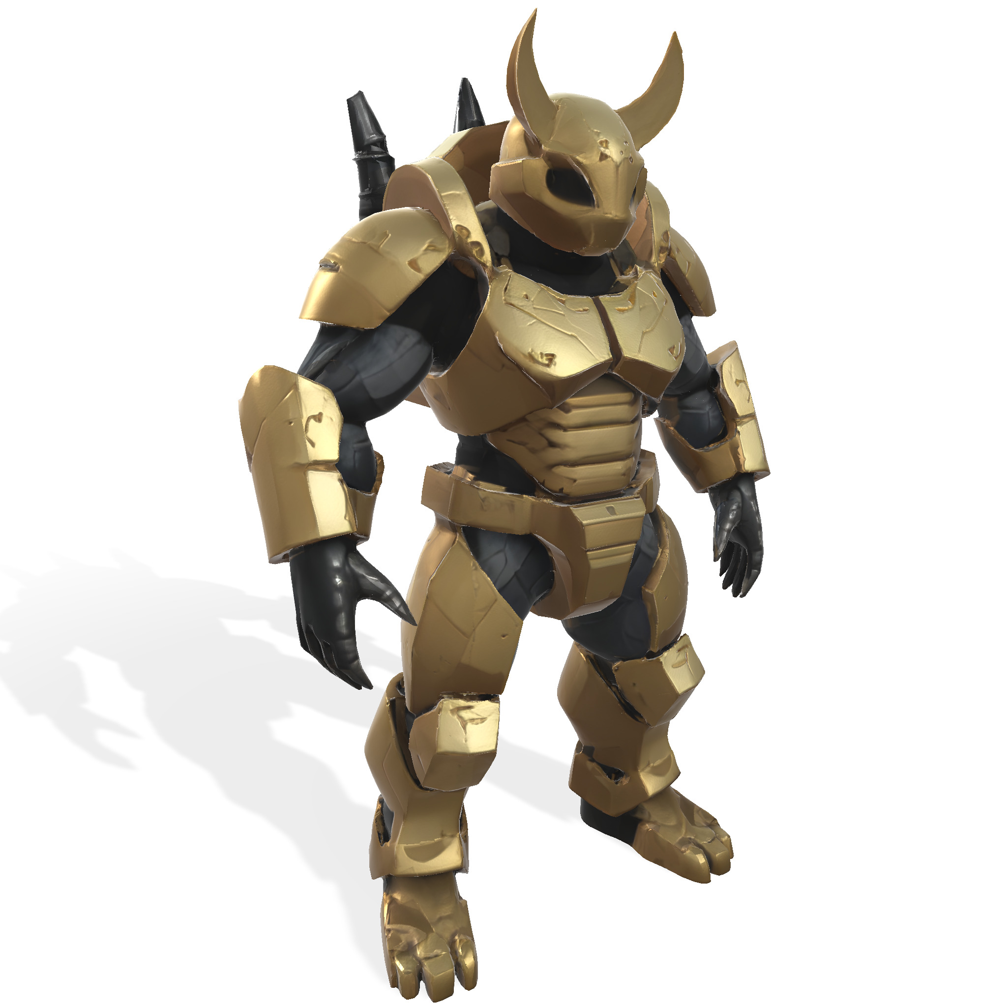 Golden Sentinel Armor Collection 3D print model_26