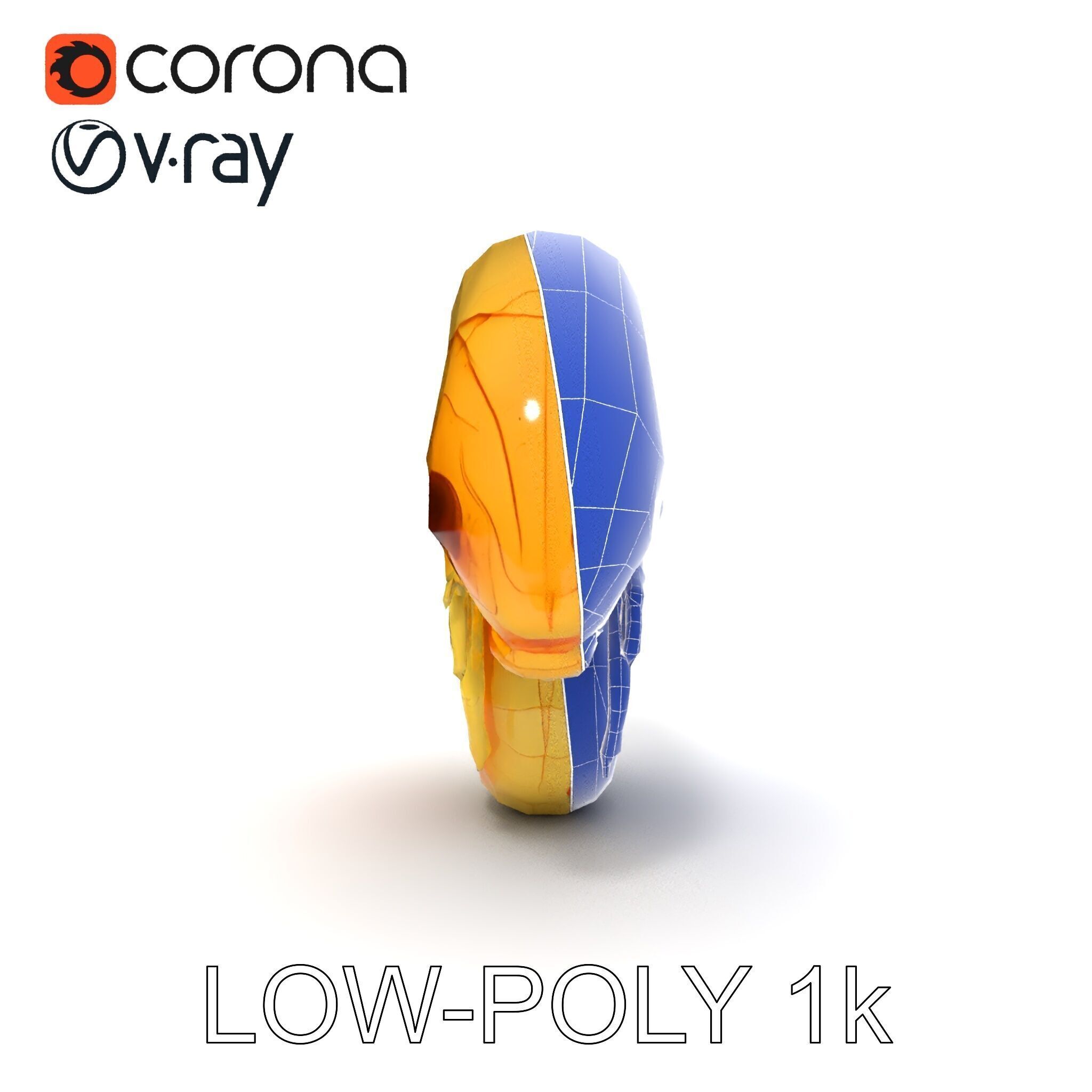 Chameleon Embryo Model Pack for Realistic Rendering Low-poly 3D model_27