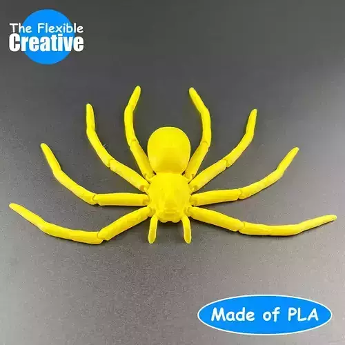 Articulated Flexible Wolf Spider 3D Print STL File 3D print model
