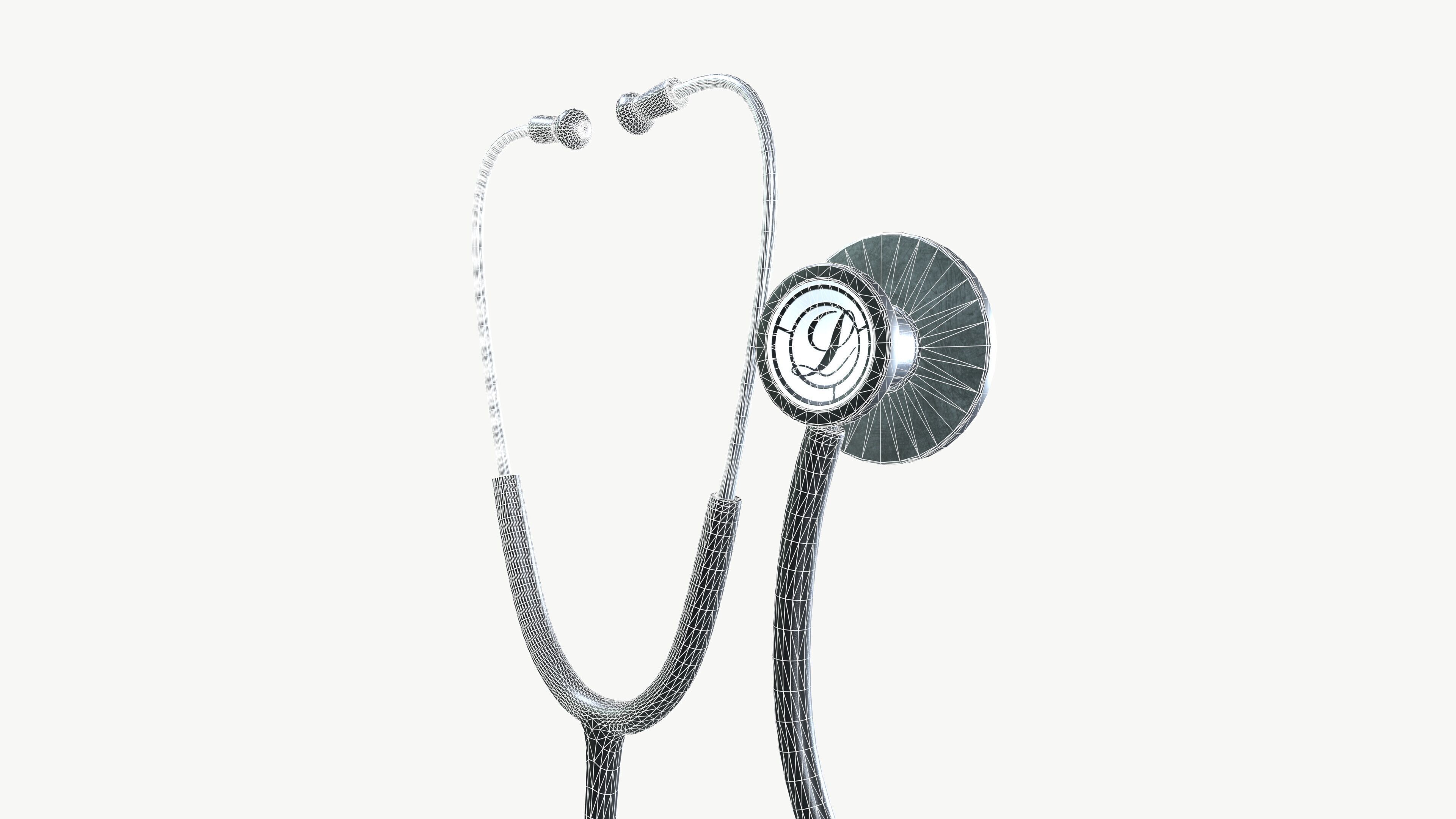 Stethoscope 3D model_12