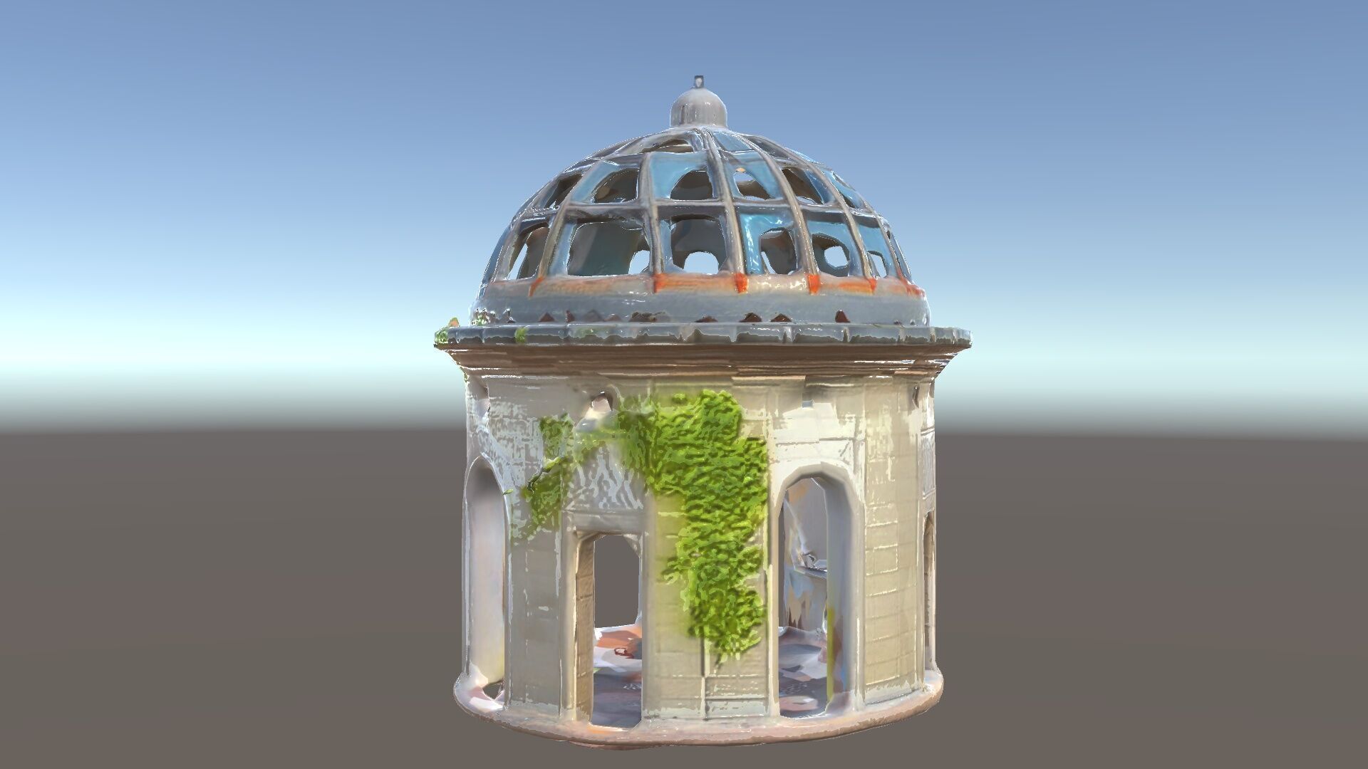 Ruined Gazebo Architectural Model Pack Low-poly 3D model_25
