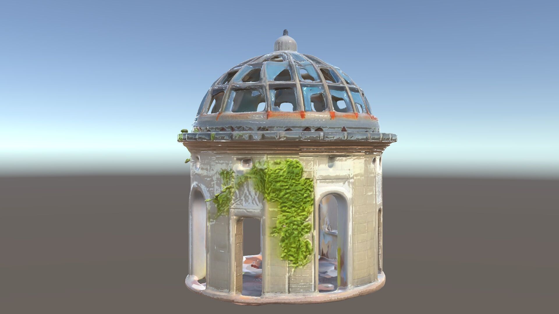 Ruined Gazebo Architectural Model Pack Low-poly 3D model_5
