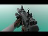 Mp7 Submachine gun Fps - Tps  Low-poly 3D model_1