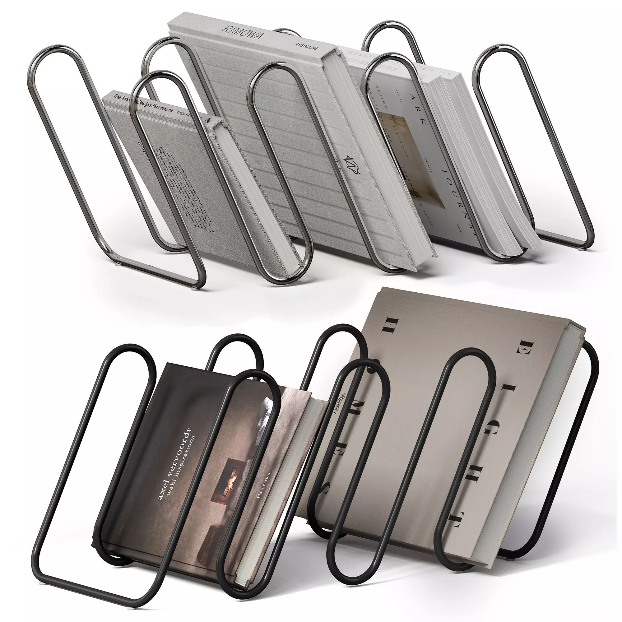 Tucas Home Snake Magazine Racks 3D model_0