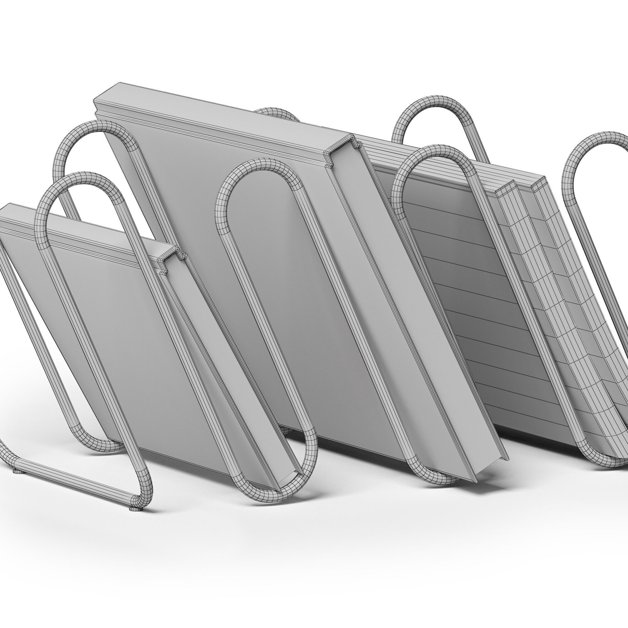 Tucas Home Snake Magazine Racks 3D model_4