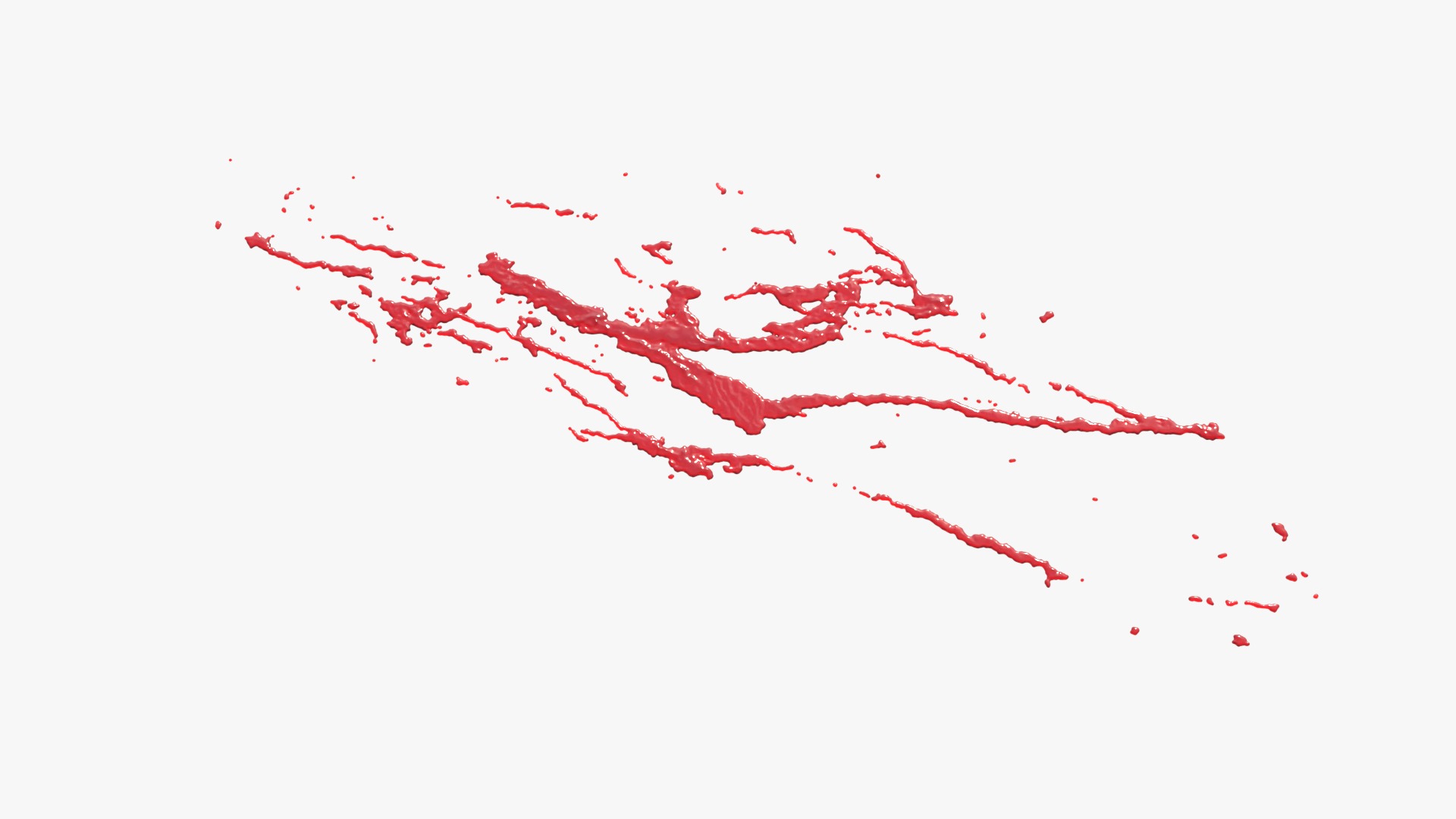 Swirly Blood Splatter Vol2 4 3D model_2