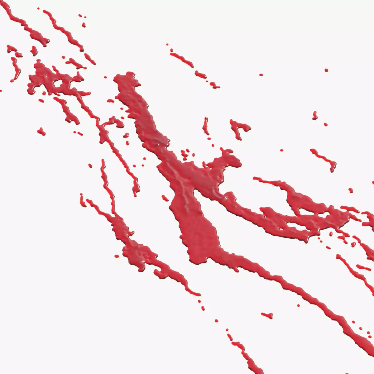 Swirly Blood Splatter Vol2 4 3D model_0