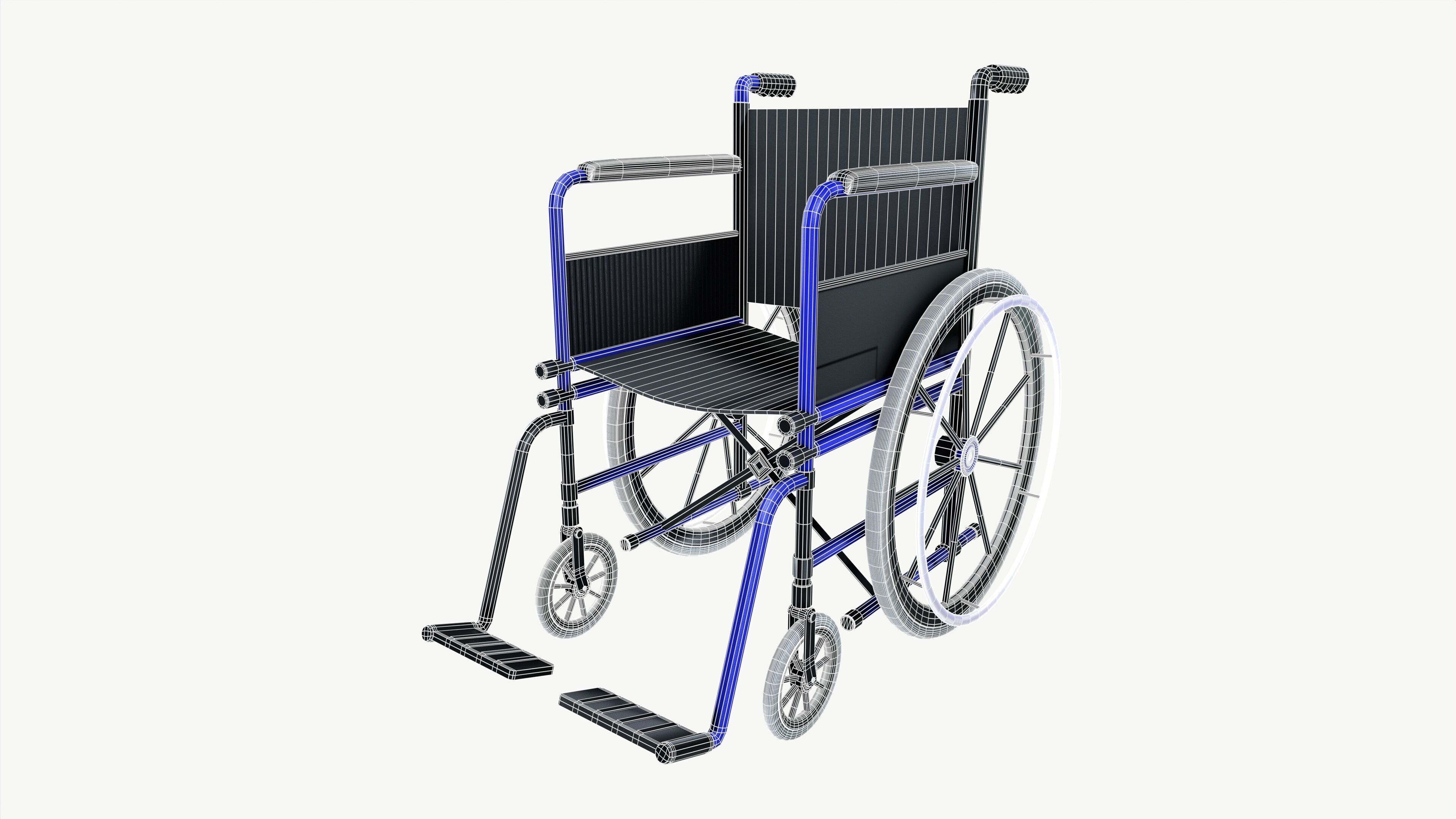 wheelchair 3D model_10