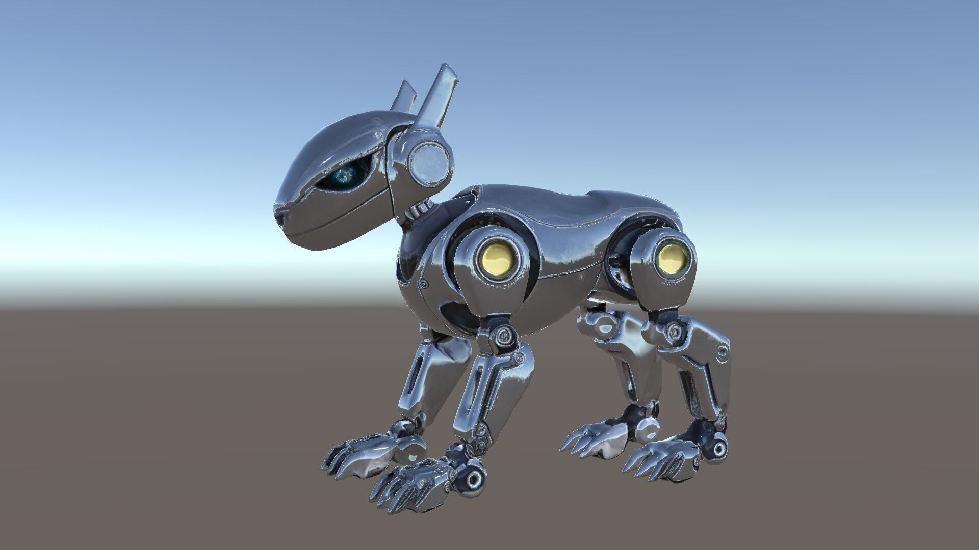 Futuristic Robotic Animal Model Pack for Game and Animation Low-poly 3D model_11