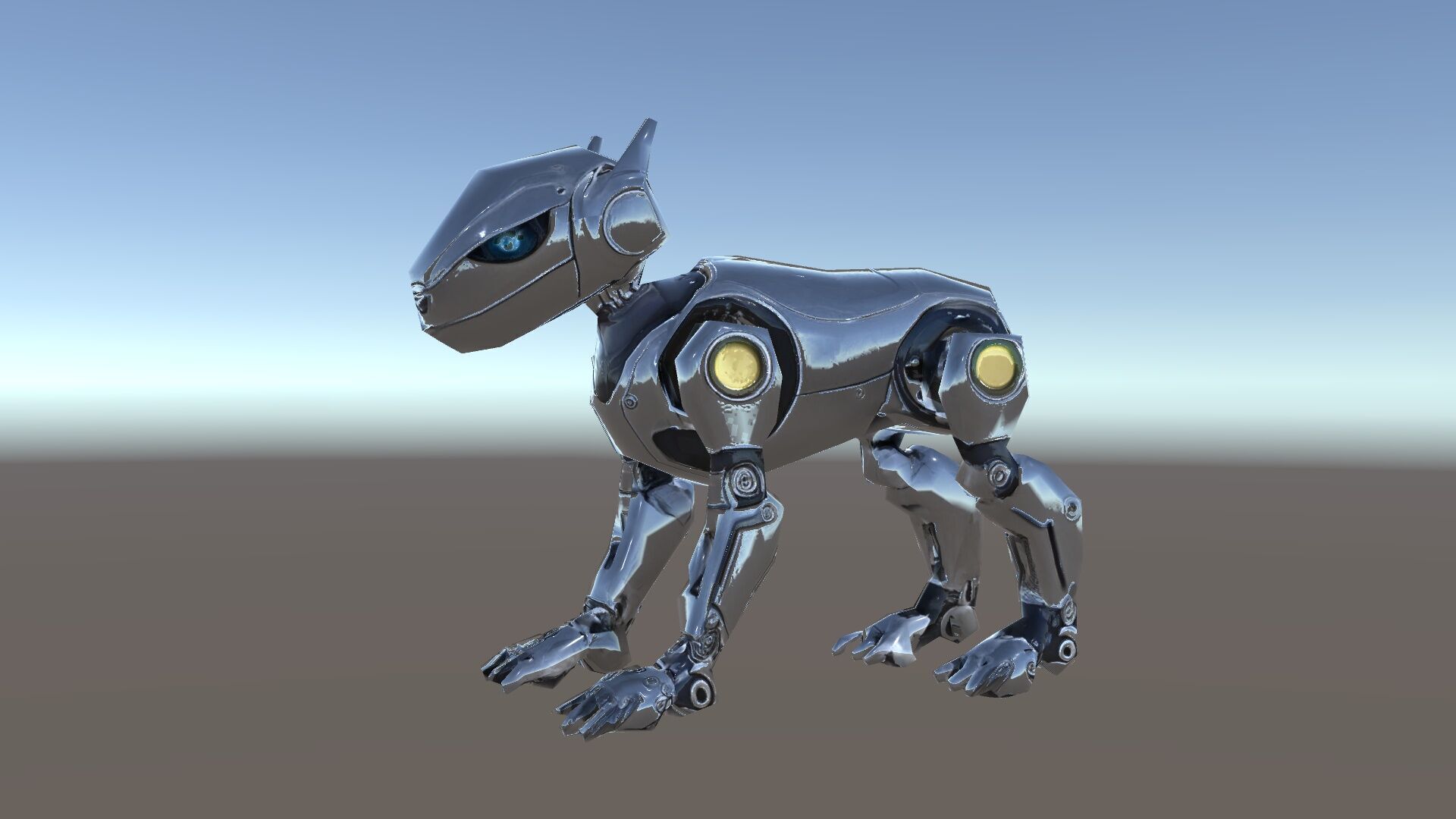 Futuristic Robotic Animal Model Pack for Game and Animation Low-poly 3D model_7